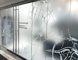 Decorative frosted glass film
